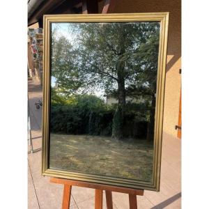 Grand Miroir du 19ème siècle en bois doré de 97 cm 