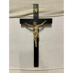 Jesus On The Cross, Plaster And Wood