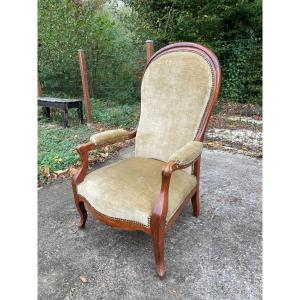 Fauteuil voltaire du 19ème siècle