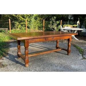 Table de ferme en chêne massif