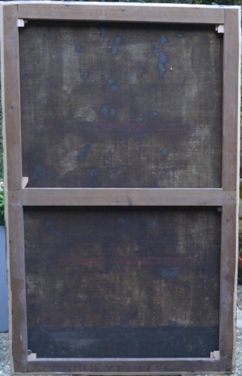 Grand Portrait de Sainte Thérèse d'Avila, Huile sur Toile XVIIIème-photo-1