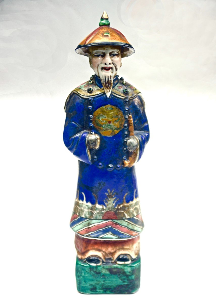 China Mandarin Porcelain Statuette 