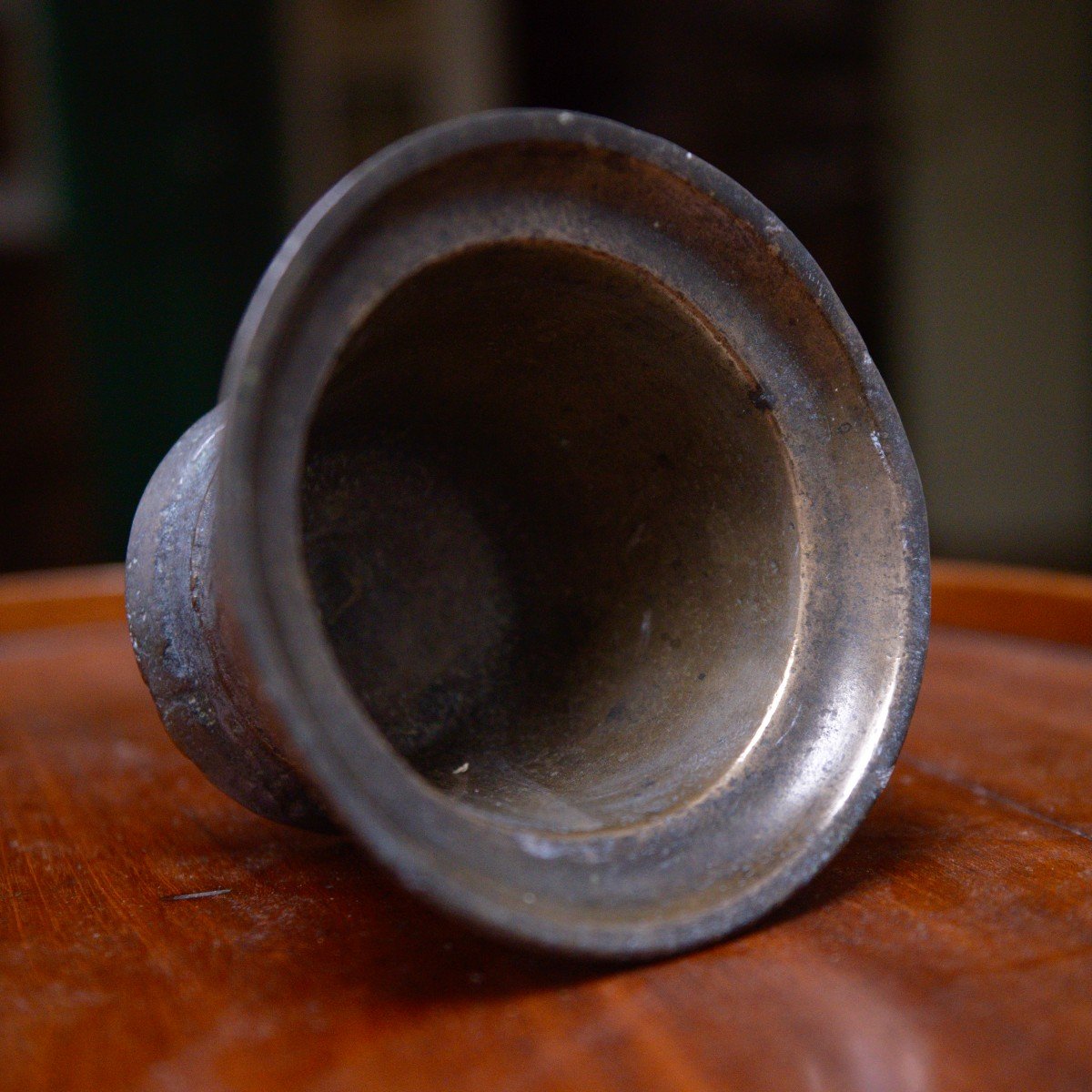 Bronze Mortar Fleur De Lys, 17th Century-photo-5