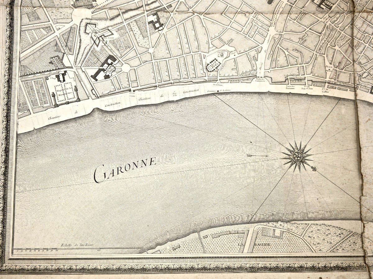 Map Of The City Of Bordeaux And Its Faux-bourgs, Jean De Bauvais, Year XII (1803-1804)-photo-4