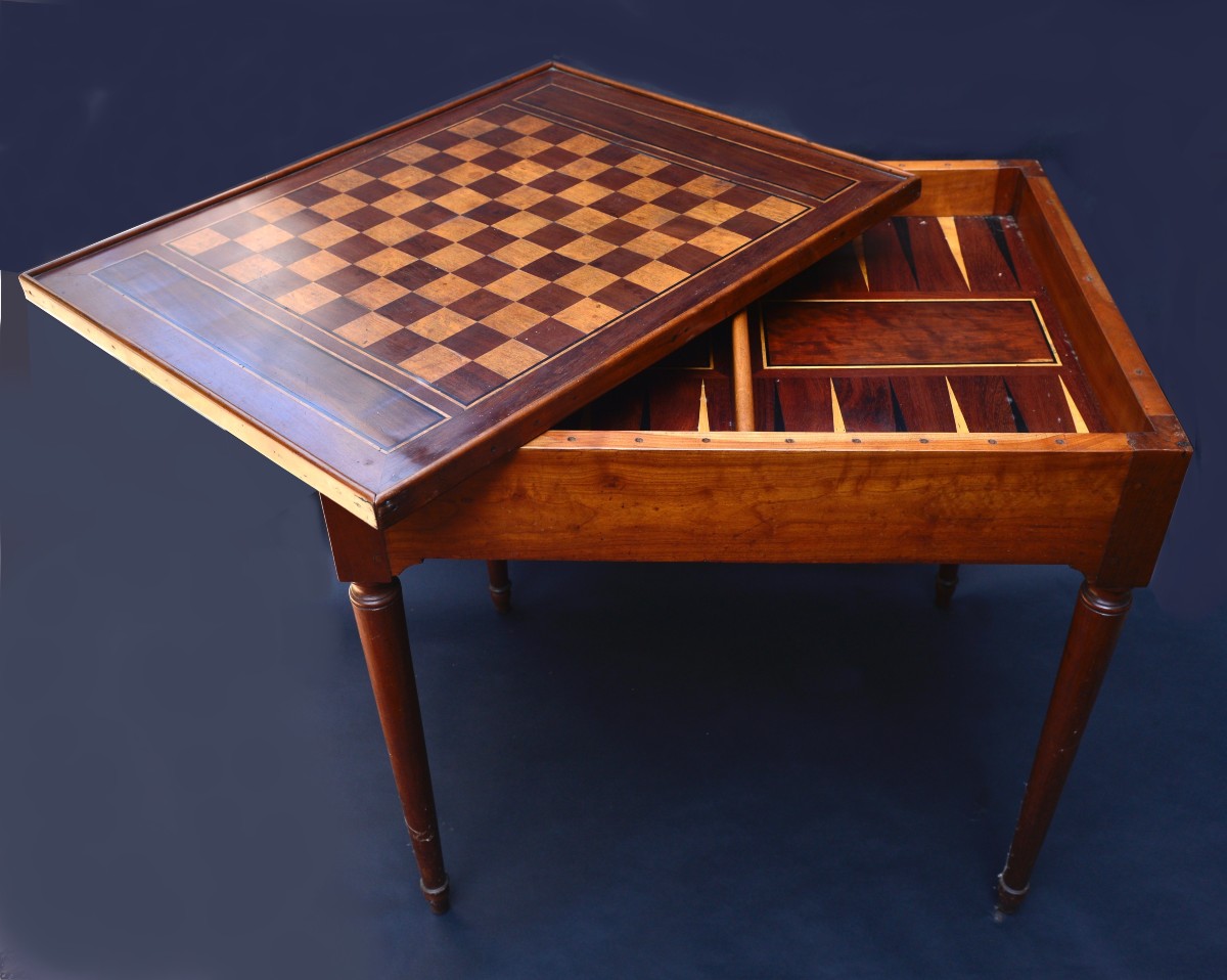 Table à Jeu Tric-trac XIXème