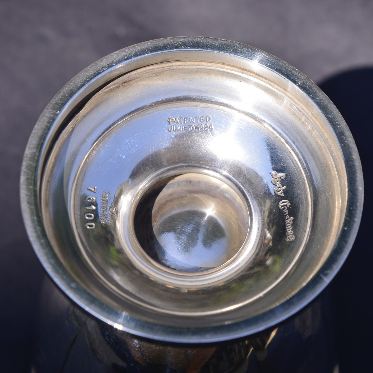 Pot à Lait Argent Massif Sterling "Lady Constance" 1924 Poids 288gr-photo-5