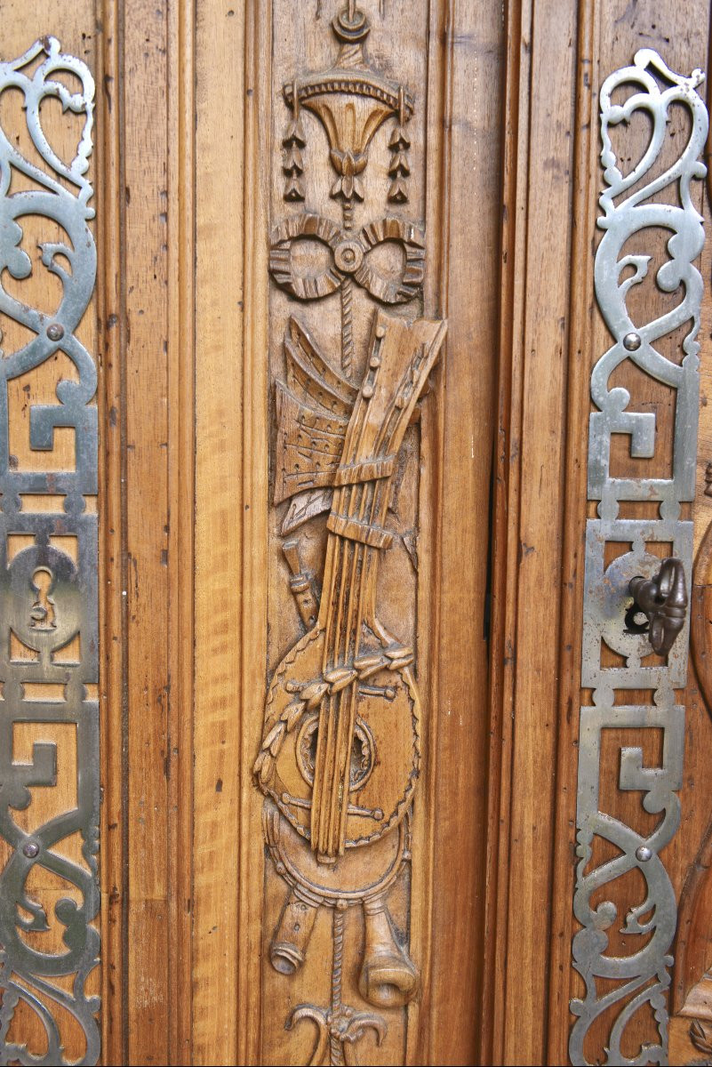 Armoire de Mariage Lyionnaise XVIIIème en Noyer-photo-4