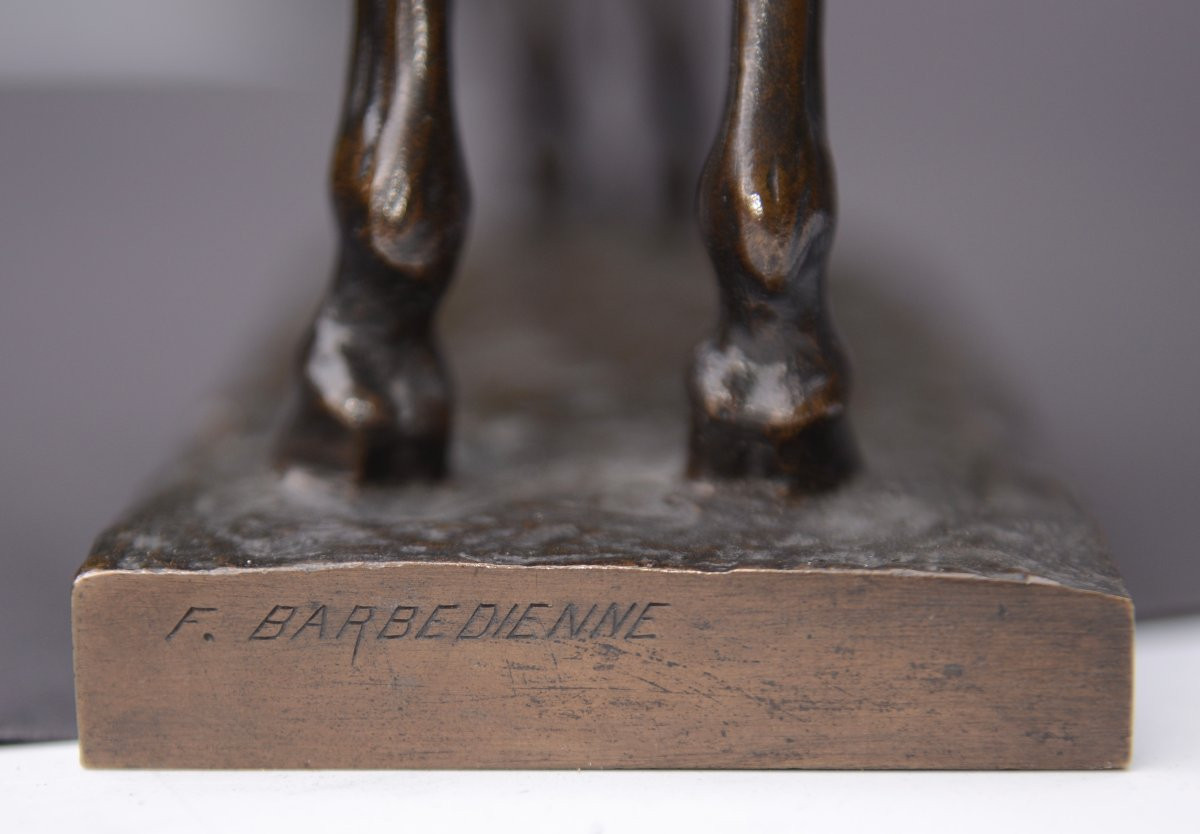 Gallic Horseman Or Chief On Horseback Bronze By Emmanuel Frémiet By Barbedienne, Late 19th Century-photo-6