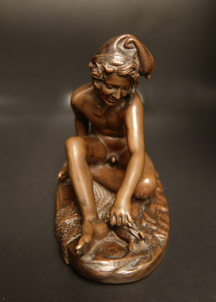 F. Barbedienne 'le Petit Pêcheur Napolitain"-photo-4