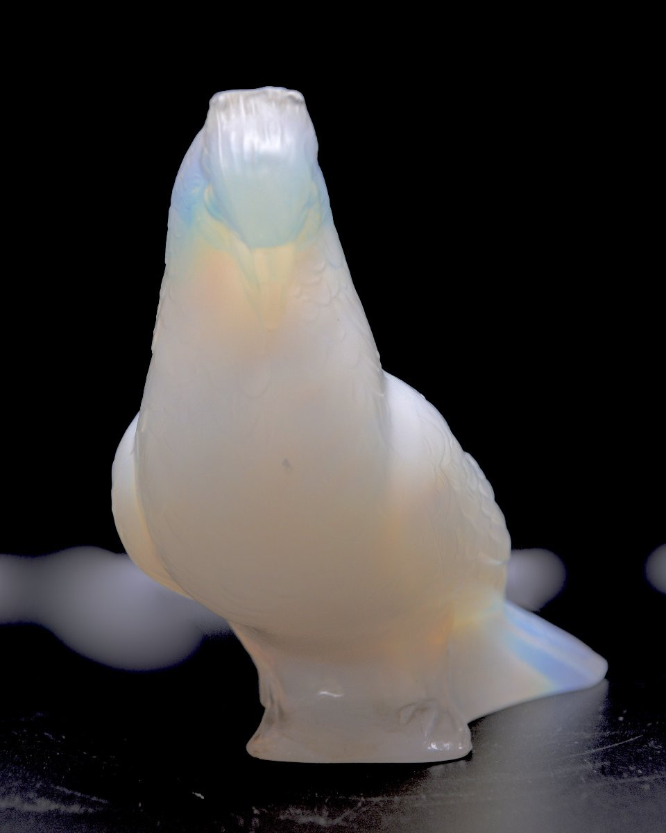 Verlys "Grand Pigeon" Verre Opalescent, vers 1945-photo-1