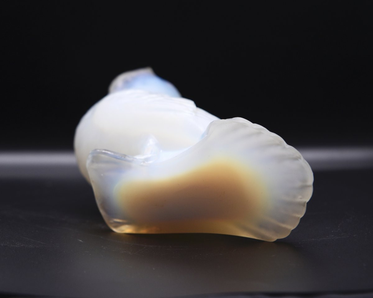 Verlys "Grand Pigeon" Verre Opalescent, vers 1945-photo-3