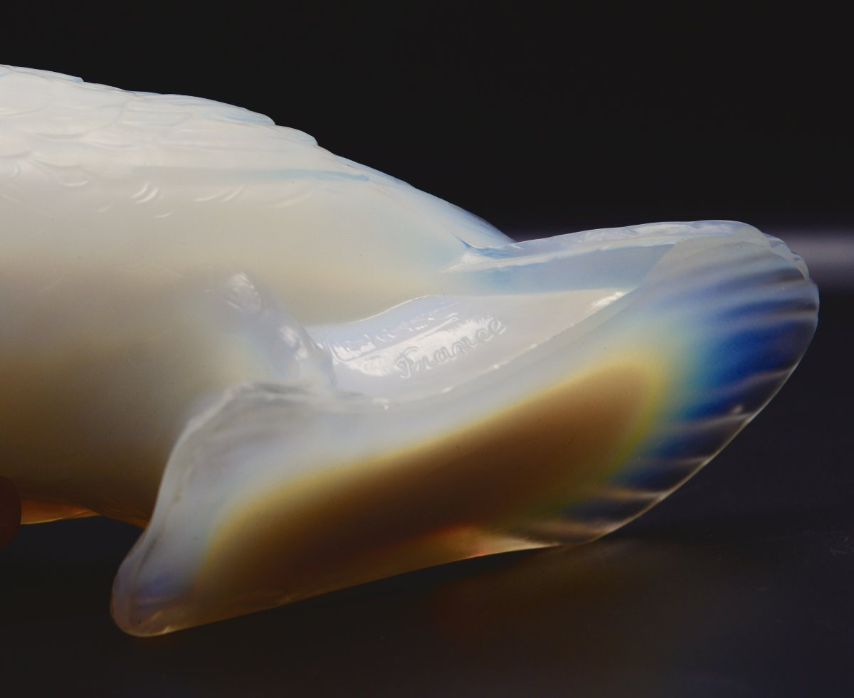 Verlys "Grand Pigeon" Verre Opalescent, vers 1945-photo-5