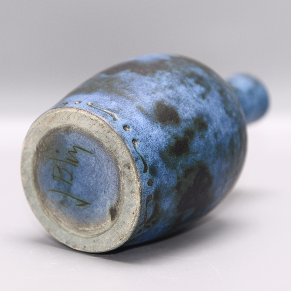 Jacques Blin, Small Enameled Ceramic Vase Circa 1950-60-photo-1