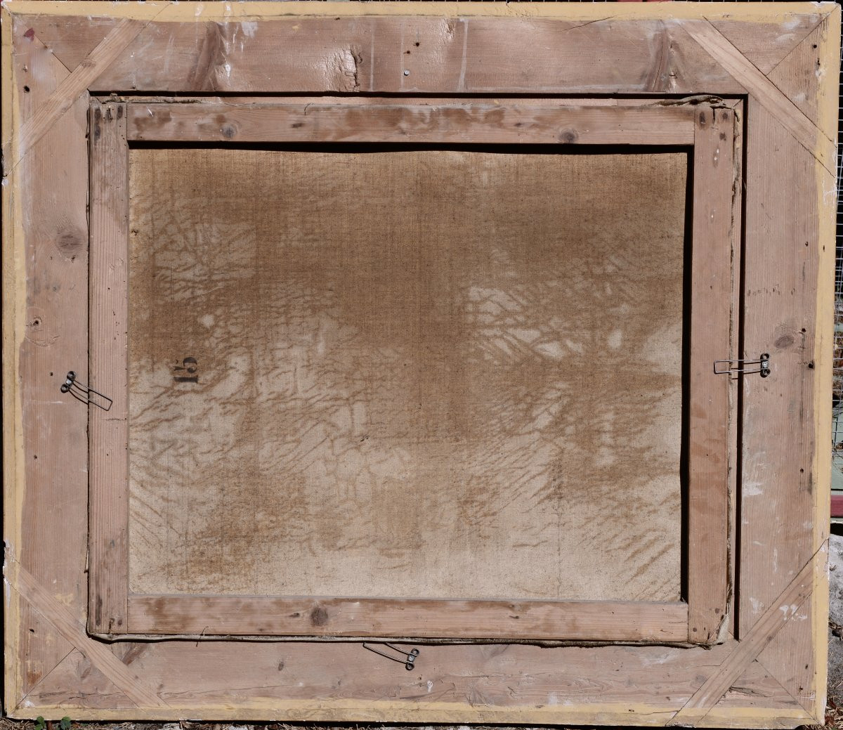 Louis-Claude MALLEBRANCHE (1790-1838) "A la Forge" Huile sur Toile vers 1820 -photo-3