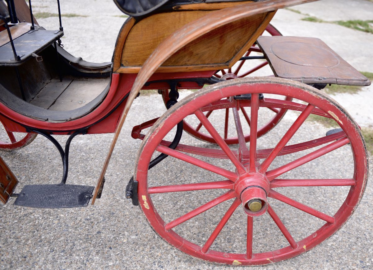 Victoria, 4-wheeled Convertible Horse-drawn Carriage, Circa 1900-photo-5