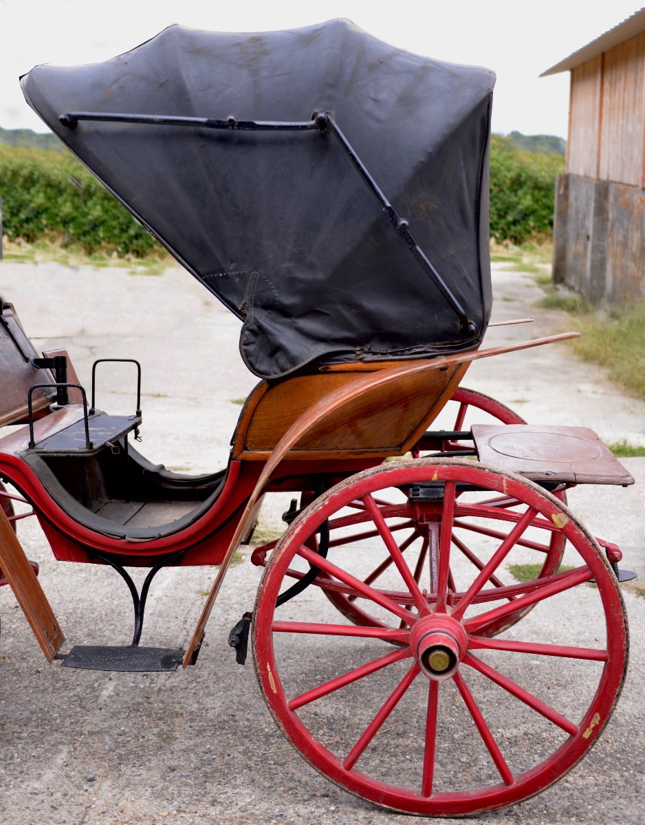 Victoria, 4-wheeled Convertible Horse-drawn Carriage, Circa 1900-photo-6