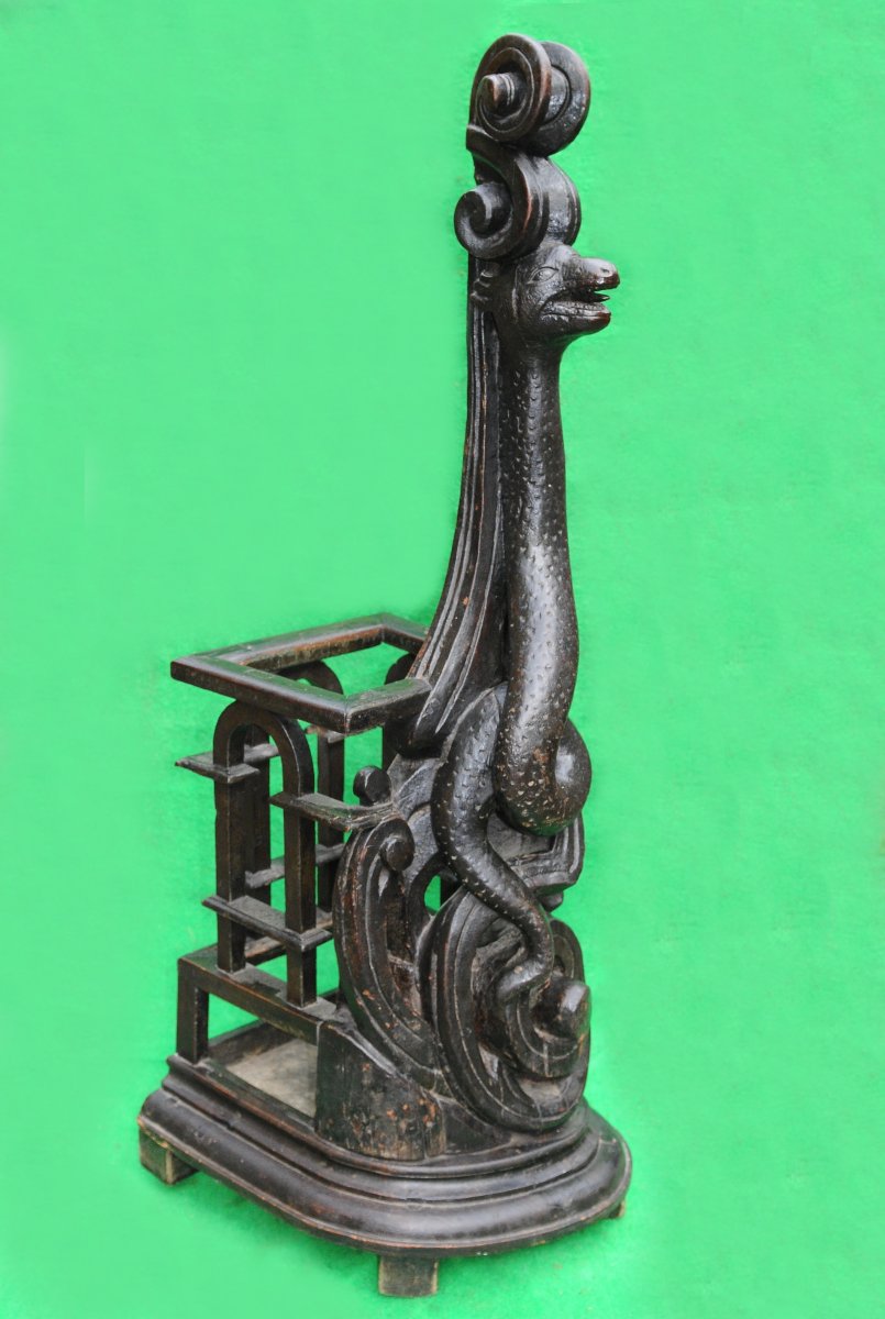Serpent Walking Stick Or Umbrella Holder, 19th Century-photo-4