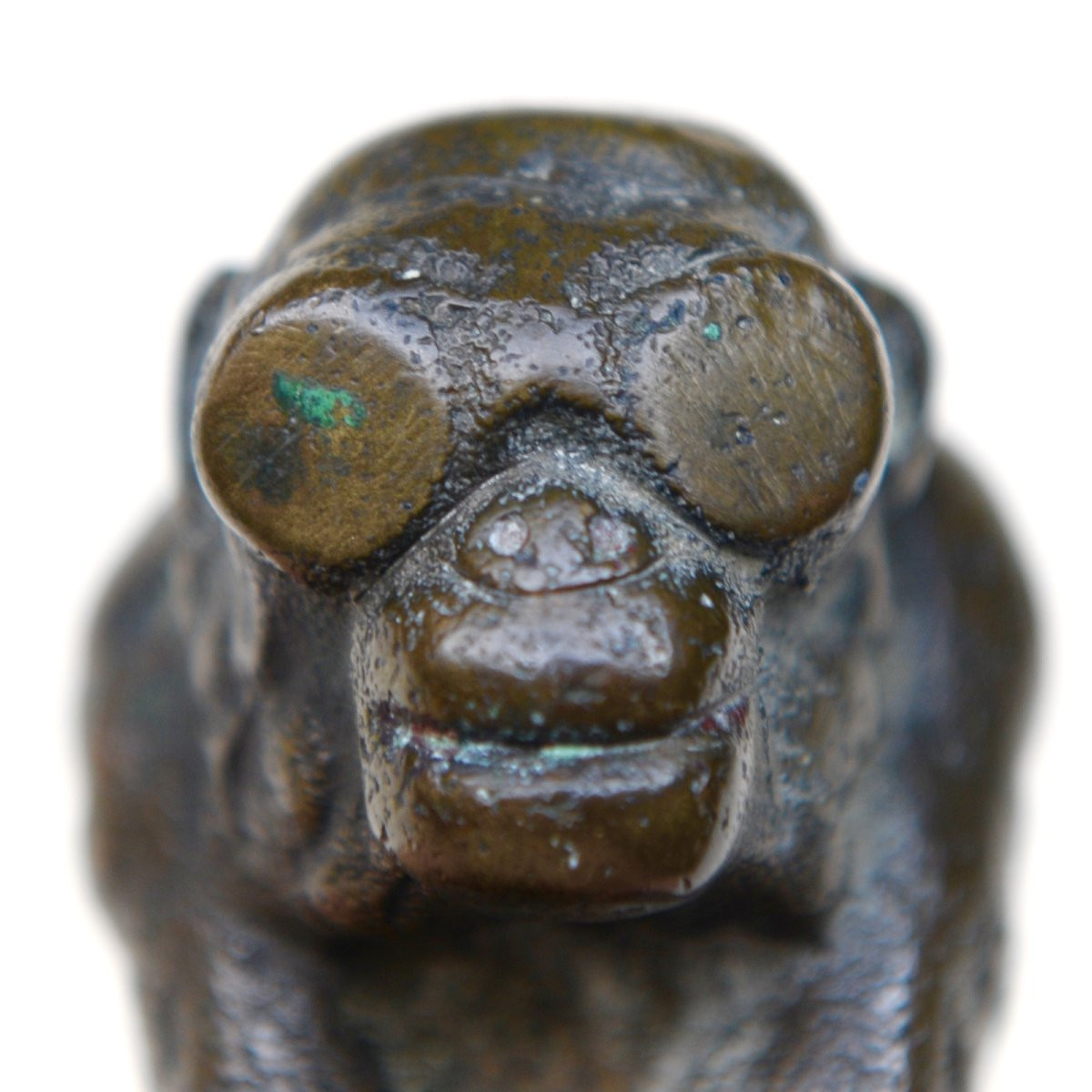 Brunswick "JOKO" Singe au Volant, Bronze Mascotte automobile vers 1920-photo-5