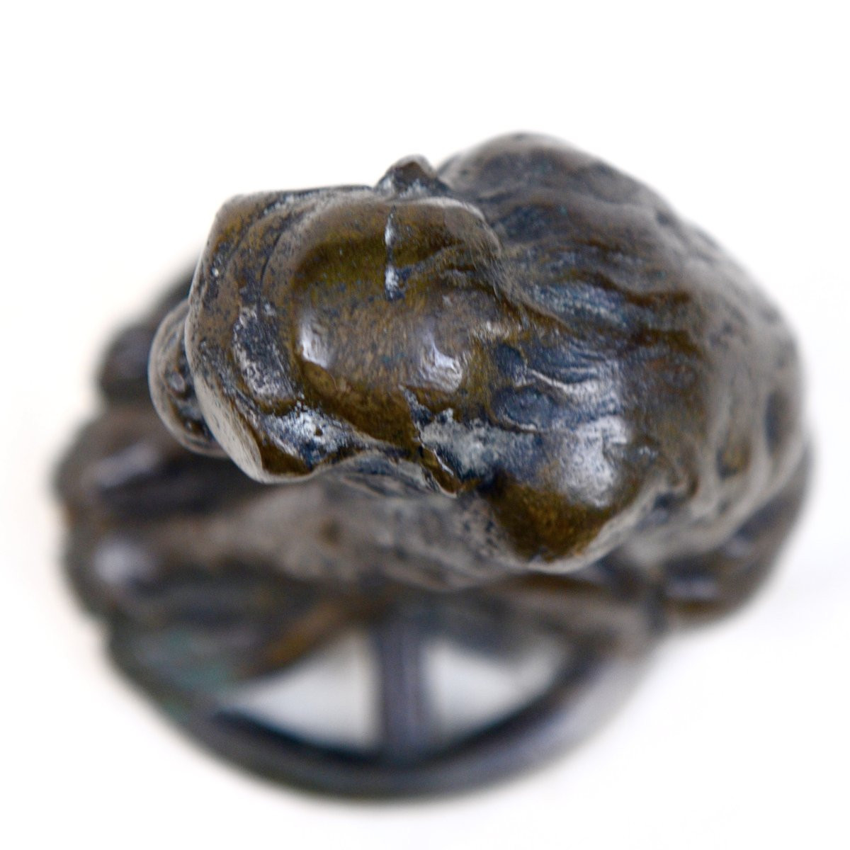 Brunswick "JOKO" Singe au Volant, Bronze Mascotte automobile vers 1920-photo-6