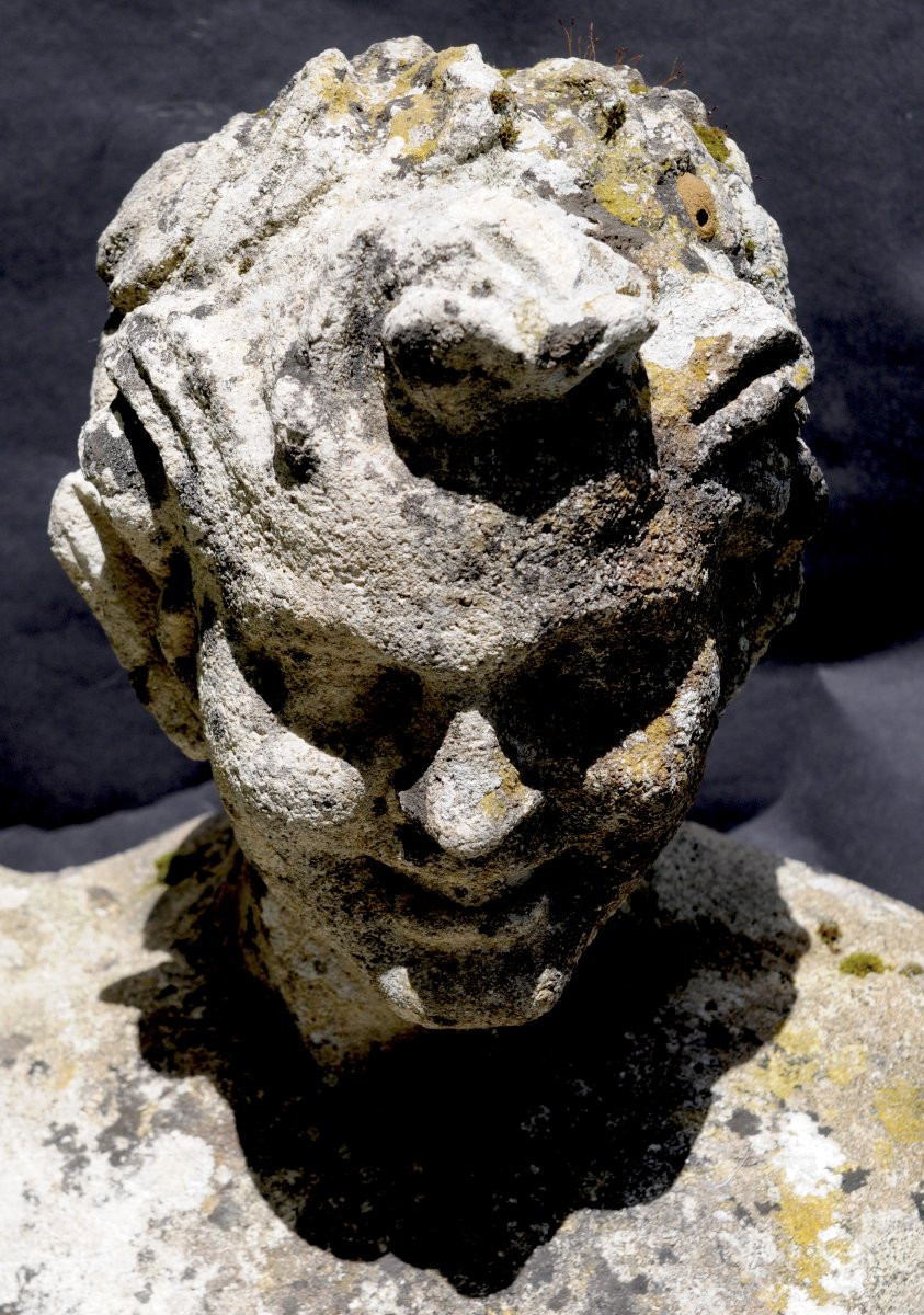 Buste de Faune sur socle-photo-1