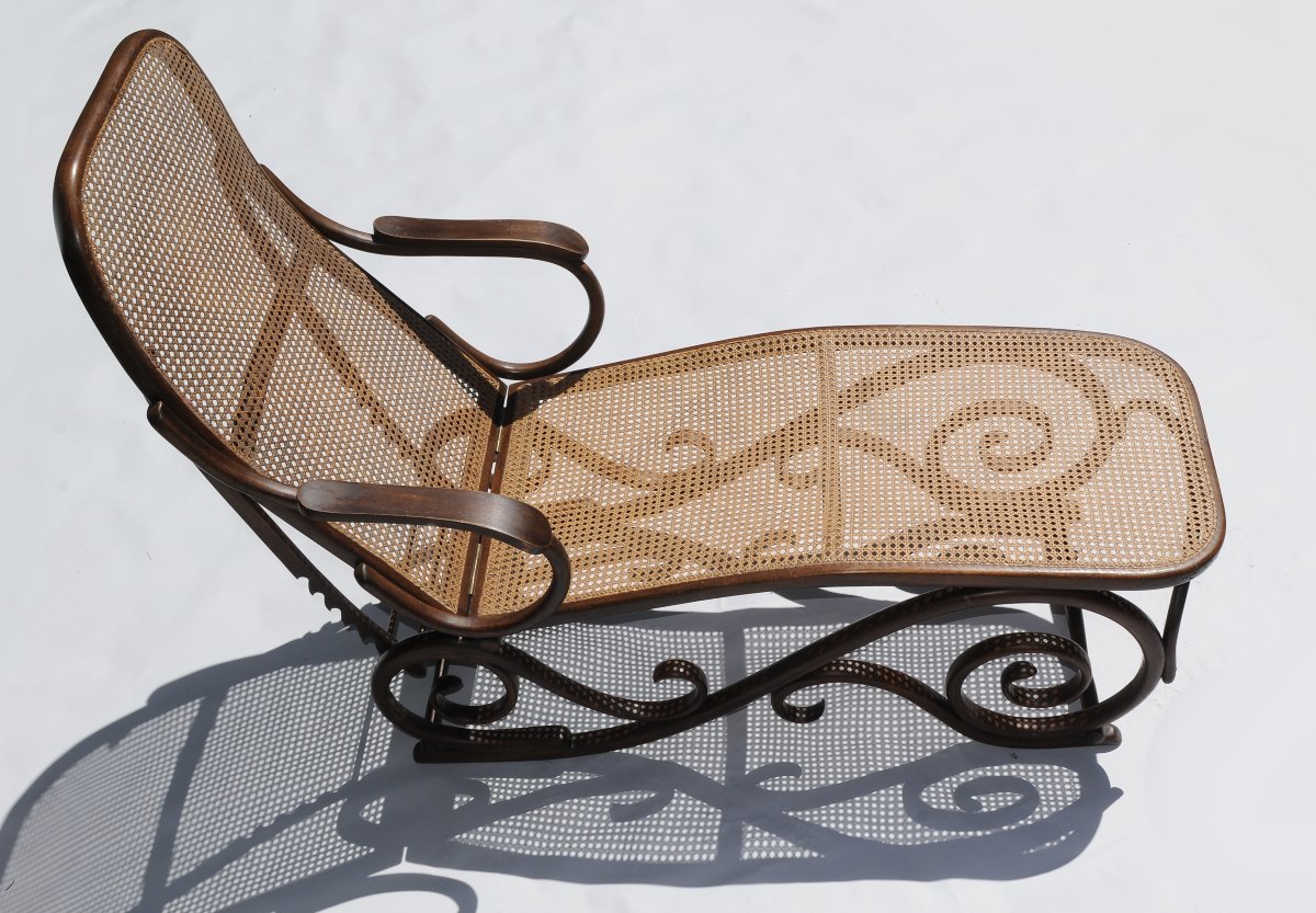 Chaise Longue Bois Courbé Thonet 1900 -photo-2