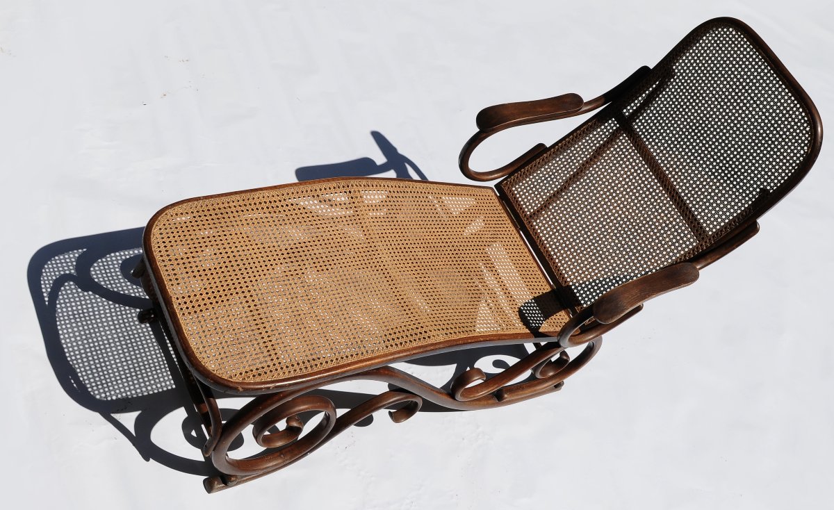Chaise Longue Bois Courbé Thonet 1900 -photo-3
