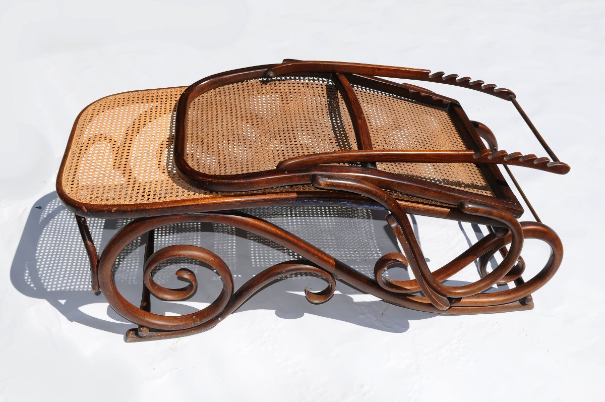 Chaise Longue Bois Courbé Thonet 1900 -photo-2