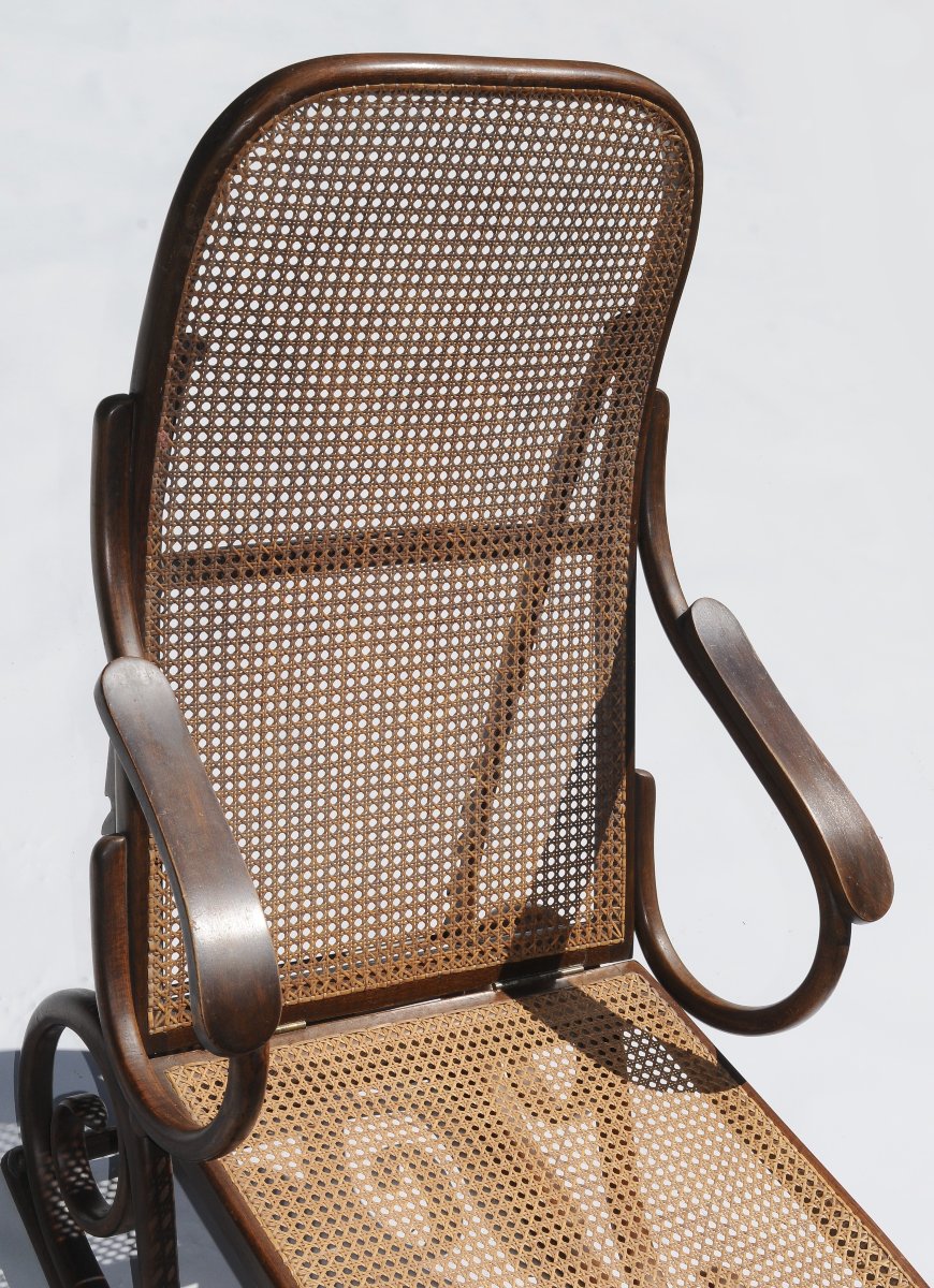 Chaise Longue Bois Courbé Thonet 1900 -photo-3