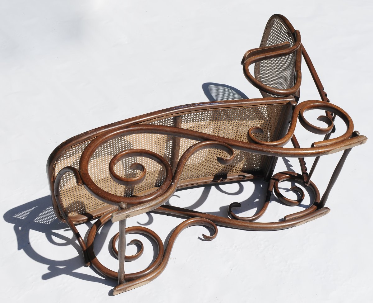 Chaise Longue Bois Courbé Thonet 1900 -photo-6