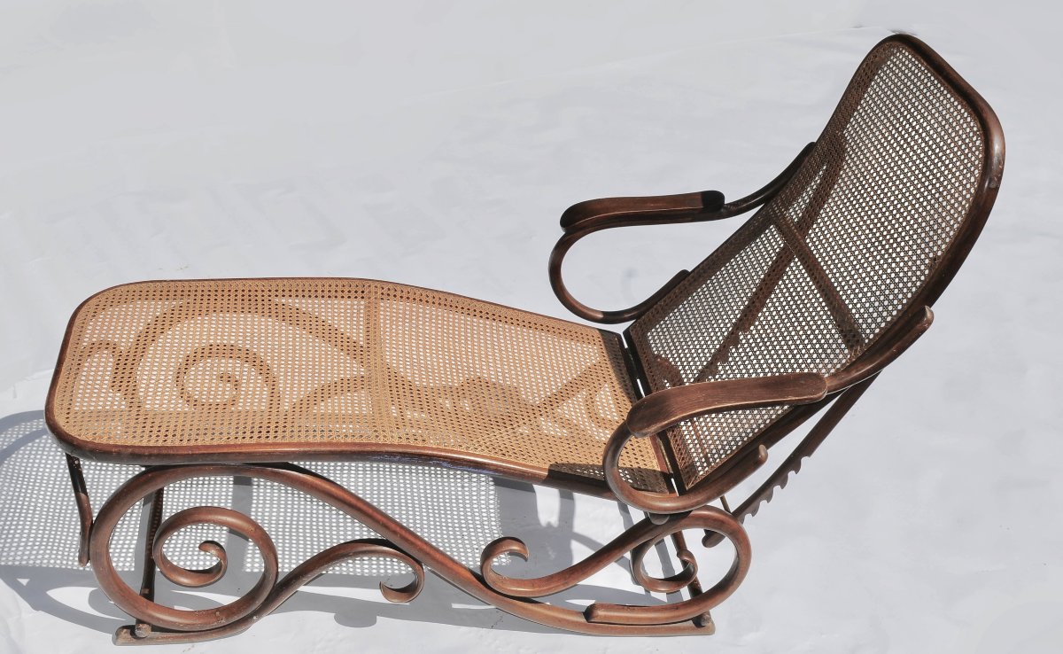 Chaise Longue Bois Courbé Thonet 1900 