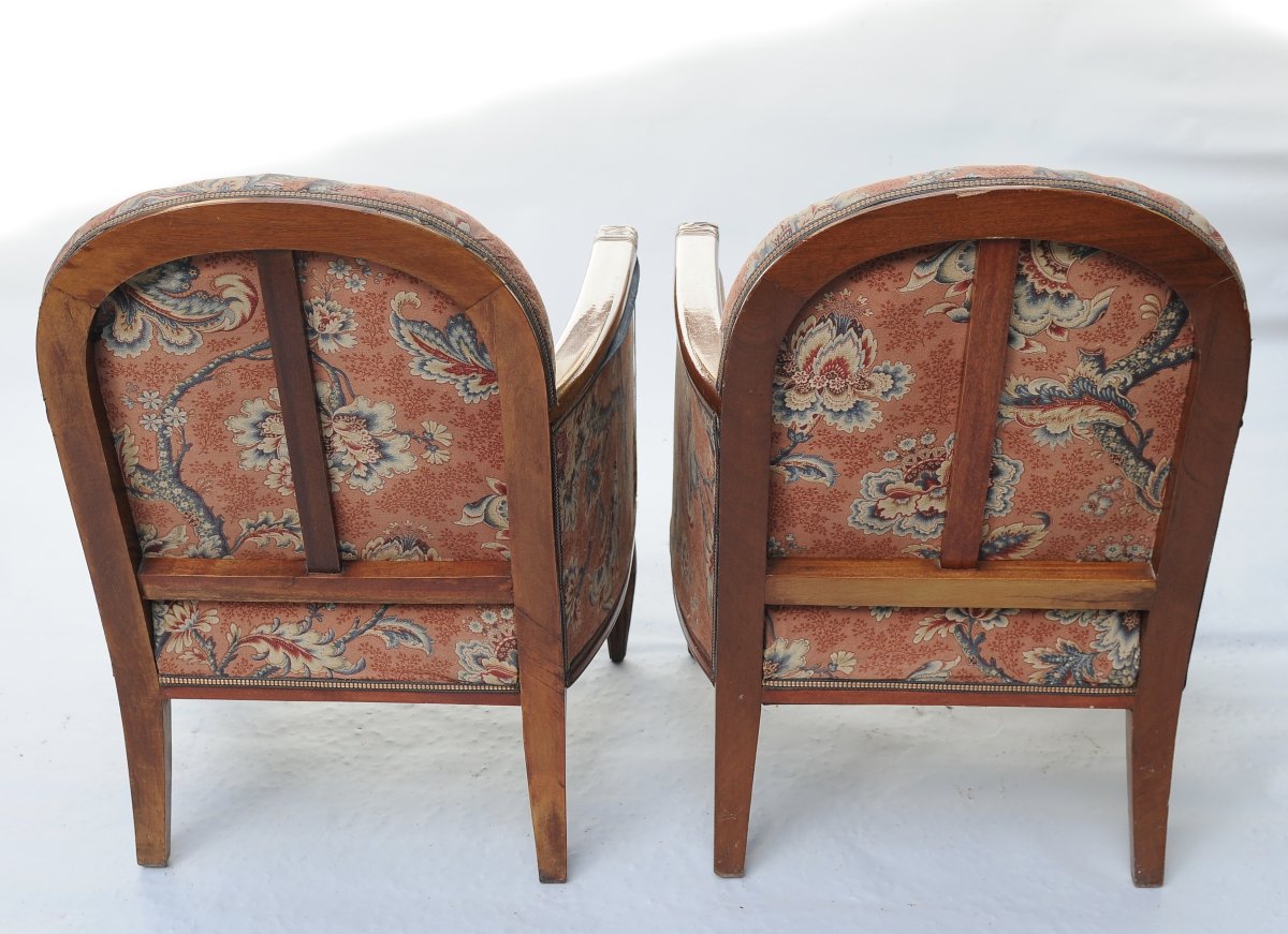 Paire de Fauteuils Art Déco, vers 1930-photo-3