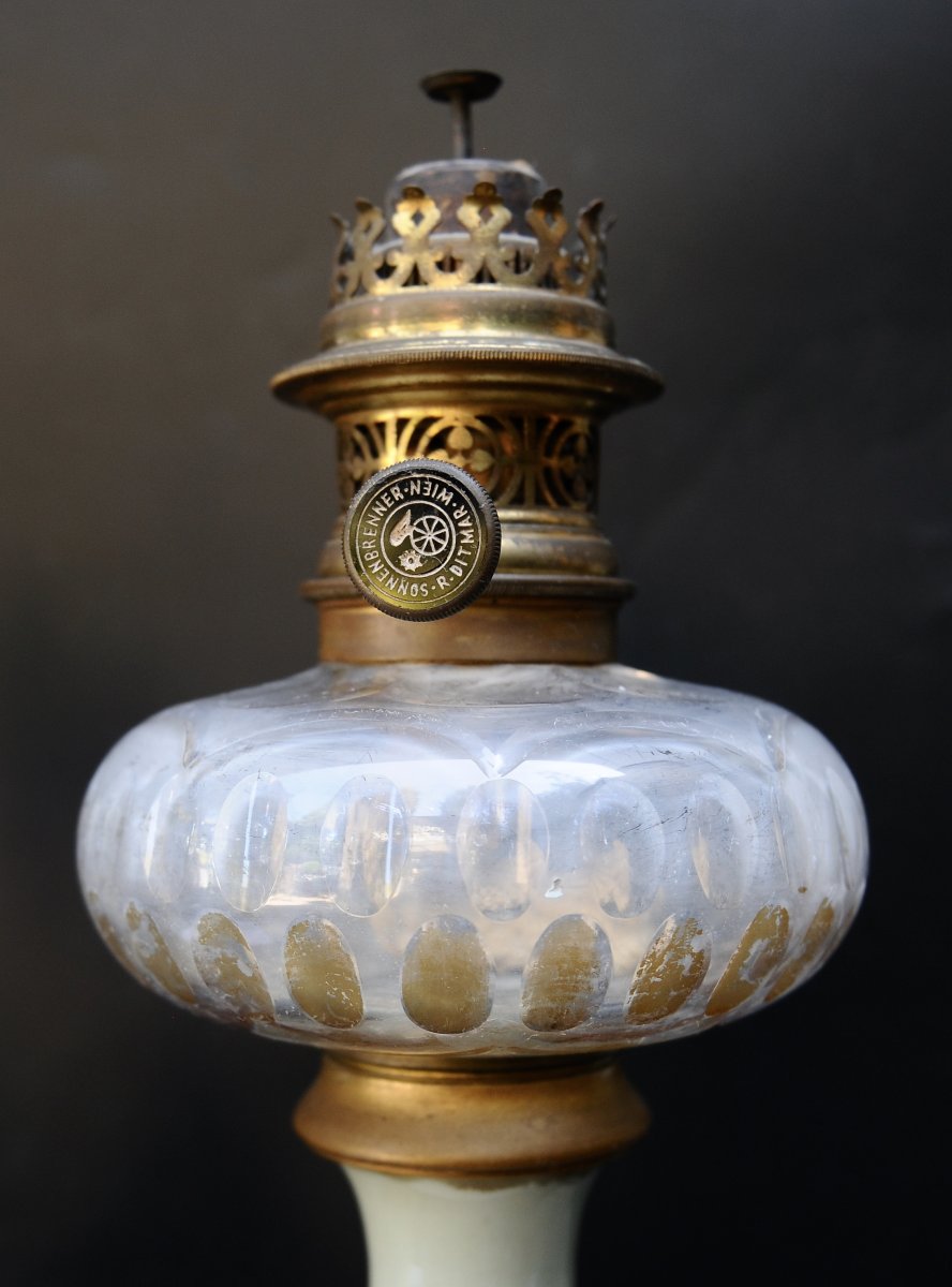 Paire de Lampes Balustre  Céladon 19ème -photo-1