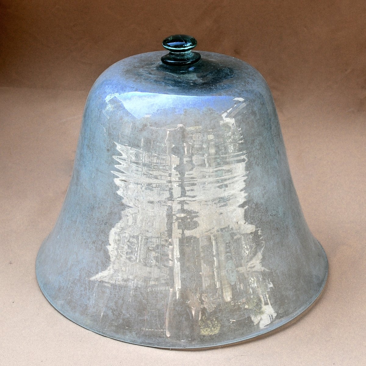 Grande Cloche à Maraîcher dite "à Melon",  19ème en Verre Soufflé