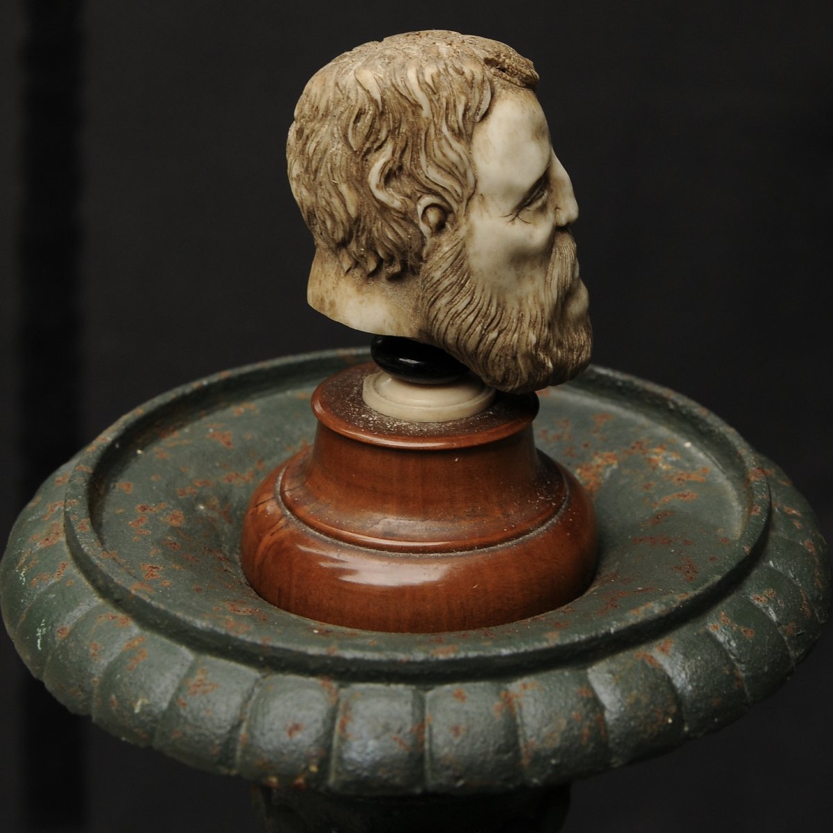 19th-century Bone Head Of An Old Man-photo-2
