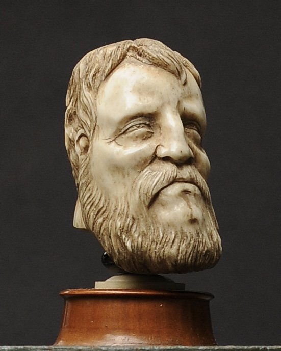 19th-century Bone Head Of An Old Man-photo-3