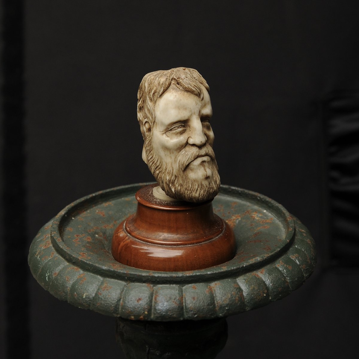 19th-century Bone Head Of An Old Man