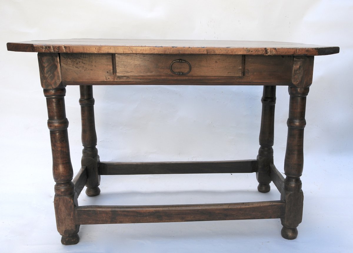 Small Louis XIII-style Desk Or Coffee Table, 19th Century-photo-3