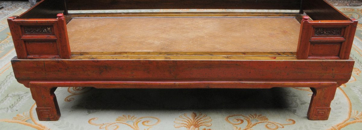  Luohan, Opium Daybed, 19th-century China, Lacquered Wood -photo-4