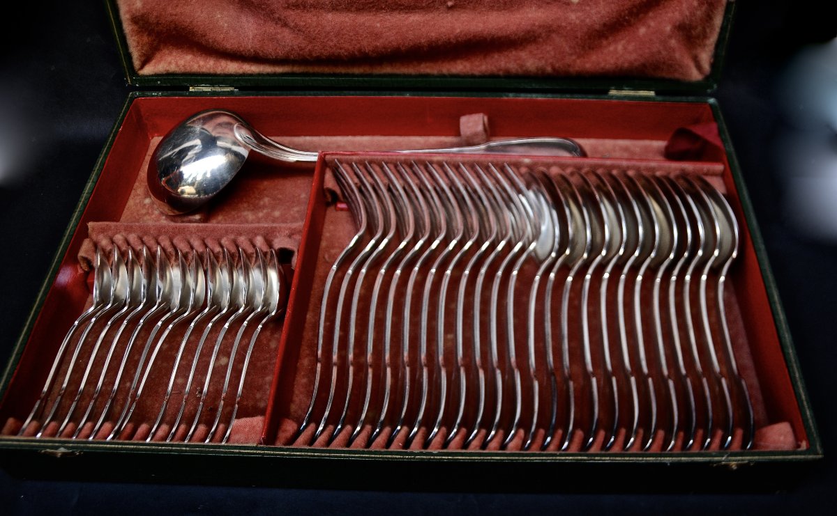 Silver-plated Metal Cutlery Set, Manufactured By Sfam