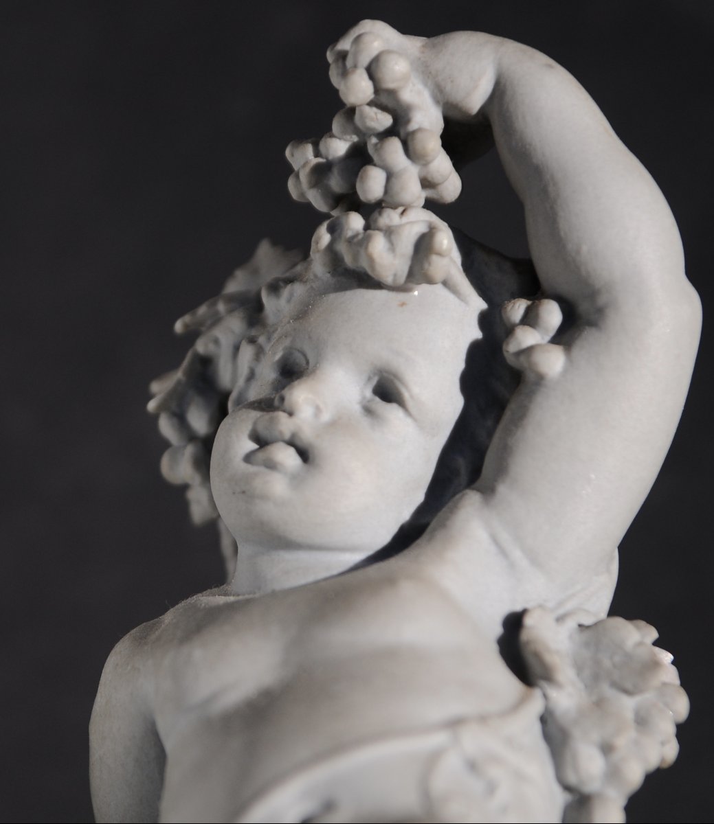 Gibus & Cie "Vase aux Chérubins" en Porcelaine dure de Limoges, circa 1860-photo-4