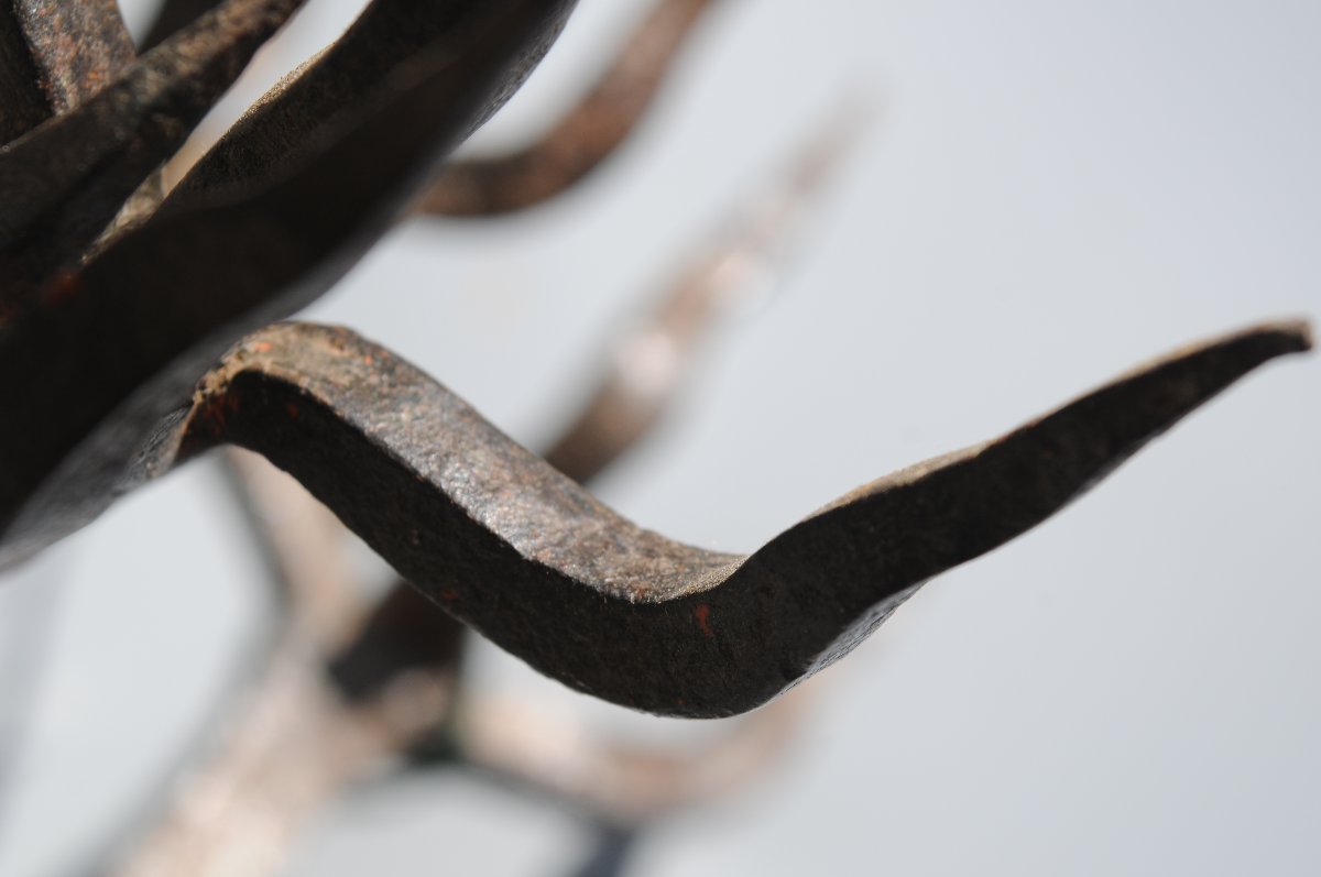 18th-century Wrought-iron Cat-slayer, Folk Art-photo-3