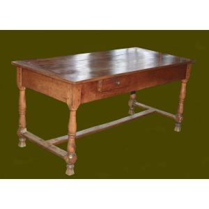 19th Century Walnut Farm Table