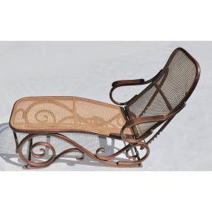 Chaise Longue Bois Courbé Thonet 1900 