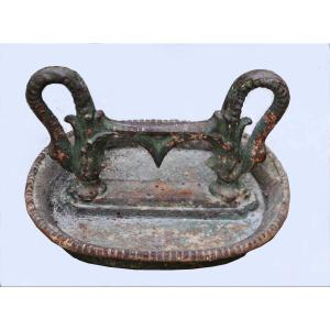 Cast-iron Boot Scraper With Swan Necks, Circa 1830
