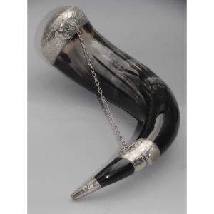 Guampa Chifle, Silver-mounted Horn, South America