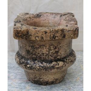 18th-century Carved Stone Apothecary Mortar