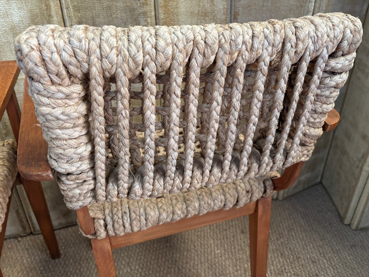 Pair Of Audoux Minet Bridge Chairs-photo-5