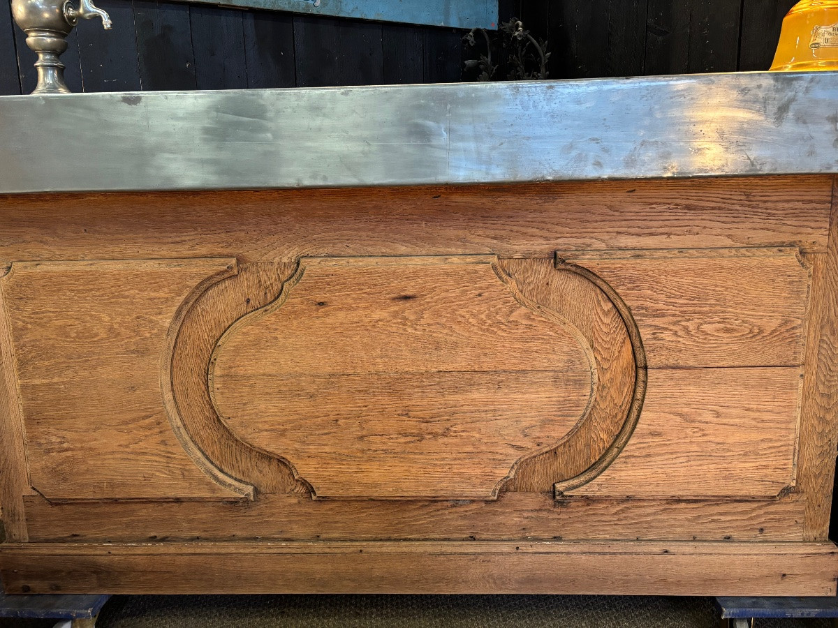 Bar d’estaminet en chêne lavé-photo-1