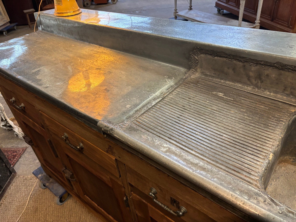 Bar d’estaminet en chêne lavé-photo-5