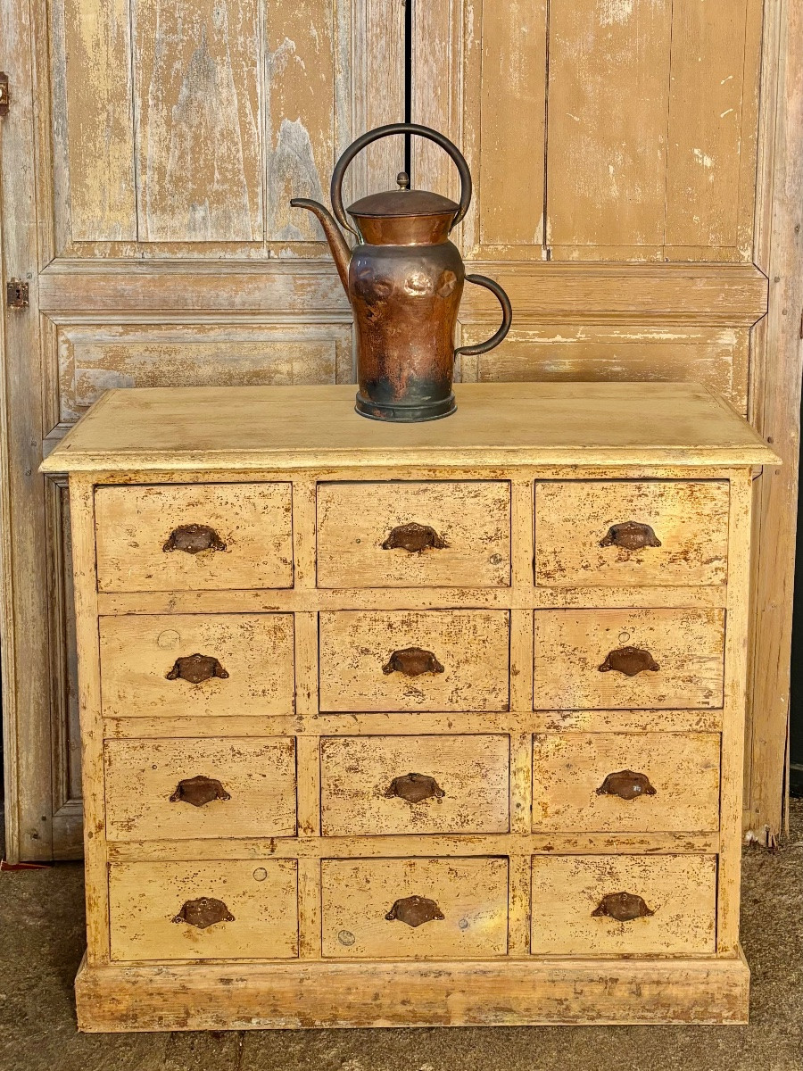 Petit meuble de magasin à 12 tiroirs-photo-2